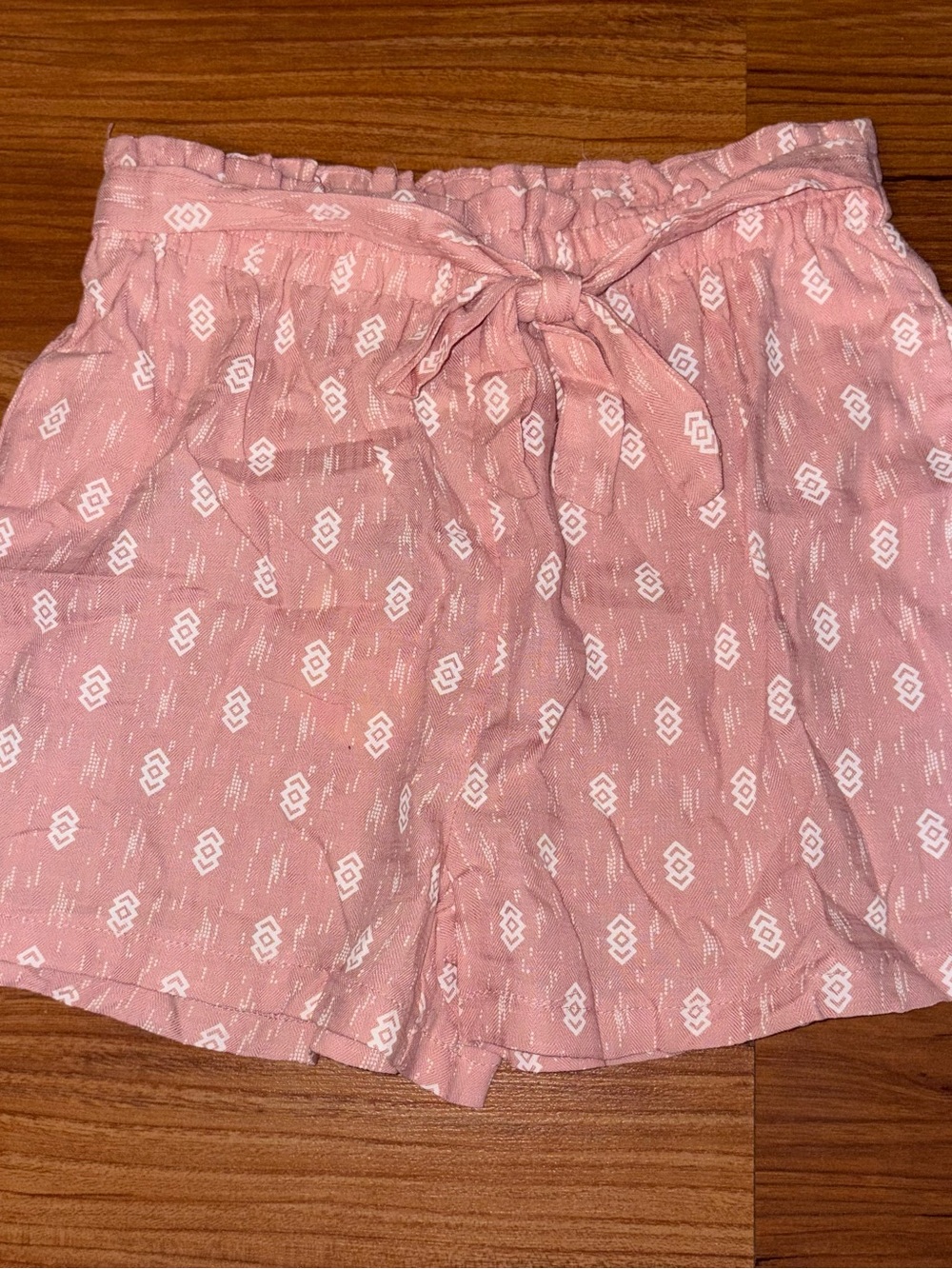Hayden Pink Printed Tie-Front Shorts